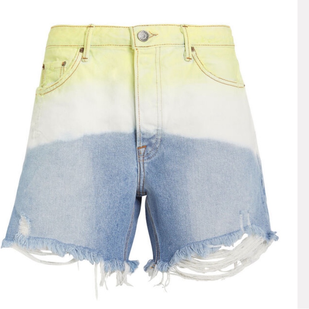 GRLFRND Jourdan Cut Off Denim Shorts! Sunset Tie Dye 🌅
